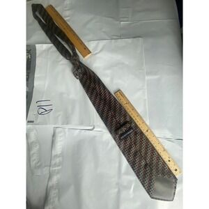 Knightsbridge Geometric Pattern Silk Necktie Mens Formal Business Tie